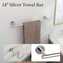 Bathroom Towel Rack 18/24 Inch Towel Bar Stainless Steel Towel Holder - Multicolor - View 8