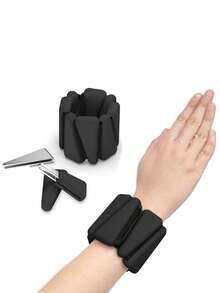 负重腕带力量训练锻炼健身腕带力量三角单色腕带魔术贴硅胶腕带 - 彩色 - 查看 7