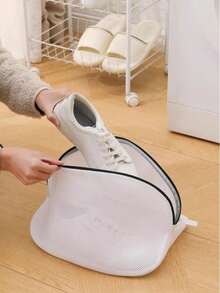 1 pieza Bolsa de malla con cierre de cremallera reutilizable, adecuada para zapatos y zapatillas, ropa interior, calcetines y otros artículos pequeños. Capacidad extra grande, bolsa para zapatos lavable, bolsa de viaje para zapatos, bolsa de lavandería con cierre de cremallera portátil, bolsa para zapatos para el hogar, bolsa de malla con cierre de cremallera para lavadora, bolsa para zapatos de poliéster duradero. Un regalo perfecto para el Día de San Valentín/Pascua en el hogar. - Multicolor - Ver 4