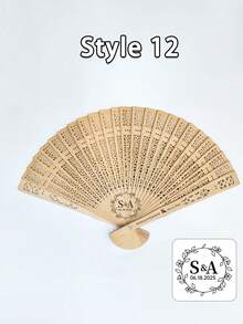 Personalized Wedding Fan Favors/Wedding Folding Fans/Wedding Ceremony Fans/Rustic Favor Hand Fan/Ceremony Favor For Guest/Custom Party Fans, Wedding Fans With Tassel Wedding Favors For Guests Bridal Sandalwood Fan Summer Party Favor Folding Hand Fan Fans For Outdoor Wedding