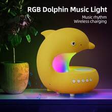 RGB-Farbige moderne USB-Ladeprojektor-Lampe, dekorative Tischlampe mit Flockung für Wohnzimmer, Nachtlicht für Schlafzimmer, Bluetooth-Lautsprecher mit kabellosem Ladegerät, perfektes Geschenk für Freunde zu Feiertagen und Geburtstagen