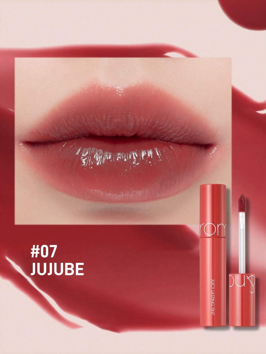 Rom&nd Son bóng Romand JUICY LESTING TINT dưỡng ẩm, không nhờn, siêu sáng, màu sắc tinh khiết, 5,5g/0,19oz - 07 #TÁO XOĂN - Xem 1