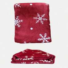 Cobertor de Floco de Neve/Árvore de Natal, Material de Flanela Vermelha, Cobertor Quente para Casa, Cobertor Confortável, Cobertor de Sofá, Cobertor para Dormir, Cobertor para Ar-Condicionado. Objeto Preguiçoso, Festa de Primavera, Outono e Inverno. Presentes de Natal, Enviar para Amigos, Família, Colegas, Vizinhos. Atmosfera de Natal. Tecido Felpudo, Fácil de Cuidar, Macio e Quente. (Padrão/Estilo Aleatório, Entrega Aleatória)