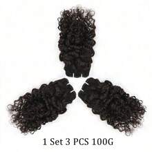 Brazilian Water Wave Human Hair Bundles Wet And Wavy 1 Set 3 Pieces100% Unprocessed Remy Human Hair Long Wavy Double Weft Anti-Shedding Bundles Halloween Costumes - SNatural - View 22