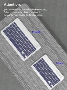 Este estuche con teclado es compatible con iPad (A16) de 11.a generación, 10.a generación, 7.a/8.a/9.a generación, iPad Air de 4.a/5.a generación/(M2) 2024/(M3) 2025, iPad Pro de 11 pulgadas (2018/2020/2021/2022). Está hecho de material de piel de poliuretano, con un teclado inalámbrico desmontable, batería de 150mAh y soporte incorporado para Apple Pencil. El color es morado grisáceo. - Púrpura polvoriento - Ver 11