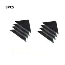Pegatinas antideslizantes para alfombra Triangular, almohadillas de esquina para suelo de azulejos, alfombra de baño lavable y reutilizable, pasta fija, 4/8 Uds. II6E - 8 piezas - Ver 10