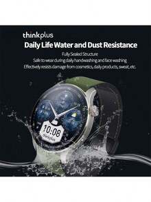 Lenovo Đồng hồ thông minh TW100 PRO có chức năng theo dõi nhịp tim và oxy trong máu, chống nước cho các môn thể thao ngoài trời, gọi điện qua Bluetooth và điều khiển từ xa hồng ngoại, kiểm soát truy cập NFC, thời lượng pin dài để sử dụng trong công việc, màu thiếc - Bạc - Xem 2