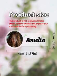 60pcs Personalized Customized Name Stickers, Supporting Photo And Text Customization, PVC Material Waterproof And Wear-Resistant, Suitable For Learning Tools Such As Books, Cups, Stationery Boxes, Stationery Bags, Pens, Erasers, Backpacks - Multicolor - View 8