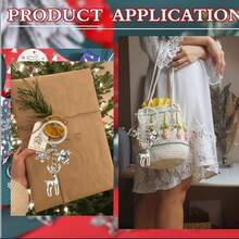 16/31 Pieces -5/10 Sets - Christmas Snowflake Deer Domestication Bell/Winter Snowflake Keychain, Suitable For Birthday Gifts, Party Gifts, Wedding Gifts, Christmas Decoration Gifts/Winter Party Decoration Keychain Gift Pack, The Best Choice For Christmas, Party Souvenirs, Baptism Souvenirs, First Sacrament Souvenirs - Multicolor - View 6