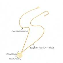 Fashionable Zodiac Necklace, Classic Chain Necklace For Women - Yellow Gold - View 2