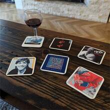 1 Set Customized Album Cover Drink Coasters, Choose Any Album To Create A Beautiful Coaster Set, Great Gift For Music Lovers, Christmas Gift, Customized Coasters - Multicolor - View 12
