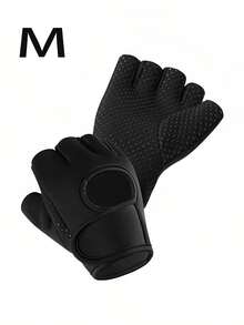 1双 - 男女款露指骑行手套专业健身房防滑透气半指夏季钓鱼女士自行车手套 - 彩色 - 查看 13