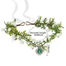 Fairy Flower Leaf Crown For Women Elven Princess Tiara Elf Headpiece For Halloween Costume Cosplay Photoshoot Wedding