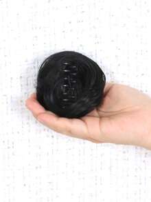 2 pezzi Chignon ricci sintetici per capelli da bambini, fermagli per acconciature raccolte e disordinate