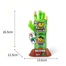 ZURU ZURU Licensed Smashers Horror House - 11-elementowy zestaw Mystery Toy Box 26,5 cm z dłonią potwora | Zbuduj 4 losowe potwory | Zestaw przygodowy dla dzieci na prezent