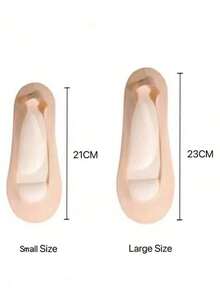 QKC 1 双无缝防滑足弓支撑袜，带前脚掌垫 - 超舒适，防滑圆点鞋底 - 适合日常穿着 - 米色 - 查看 6