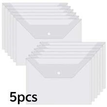 5pcs Thick Plastic A4 File Folder, Candy Color Document Organizer Bag, Multi-Layer Expanding File Folder, Document Storage Bag - Multicolor - View 15
