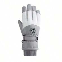 زوج من القفازات الدافئة للخارج للدراجة والتنزه والتزلج، مناسبة للخريف والشتاء