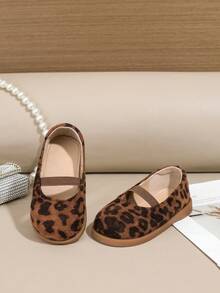 1 双儿童平底鞋，PU 材质，松紧带设计，可爱，适合所有季节