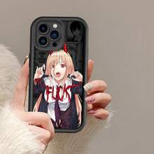 Funda para Apple 15, 14, 13, 12, Pro Max, Mini, 11, XS, X, XR, 8, 7, 6 Plus, diseño de hombre con motosierra, estilo de dibujos animados, cool - JA6002TYB - Ver 4