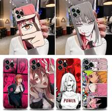 ,  iPhone-Hülle,  Power Makima Anime Klare Hülle für iPhone 16 15 14 13 12 11 Pro Max Mini Xs XR X 7 8 Plus Weiche Silikonhülle - PTTM-CLS 01 - Übersicht 3