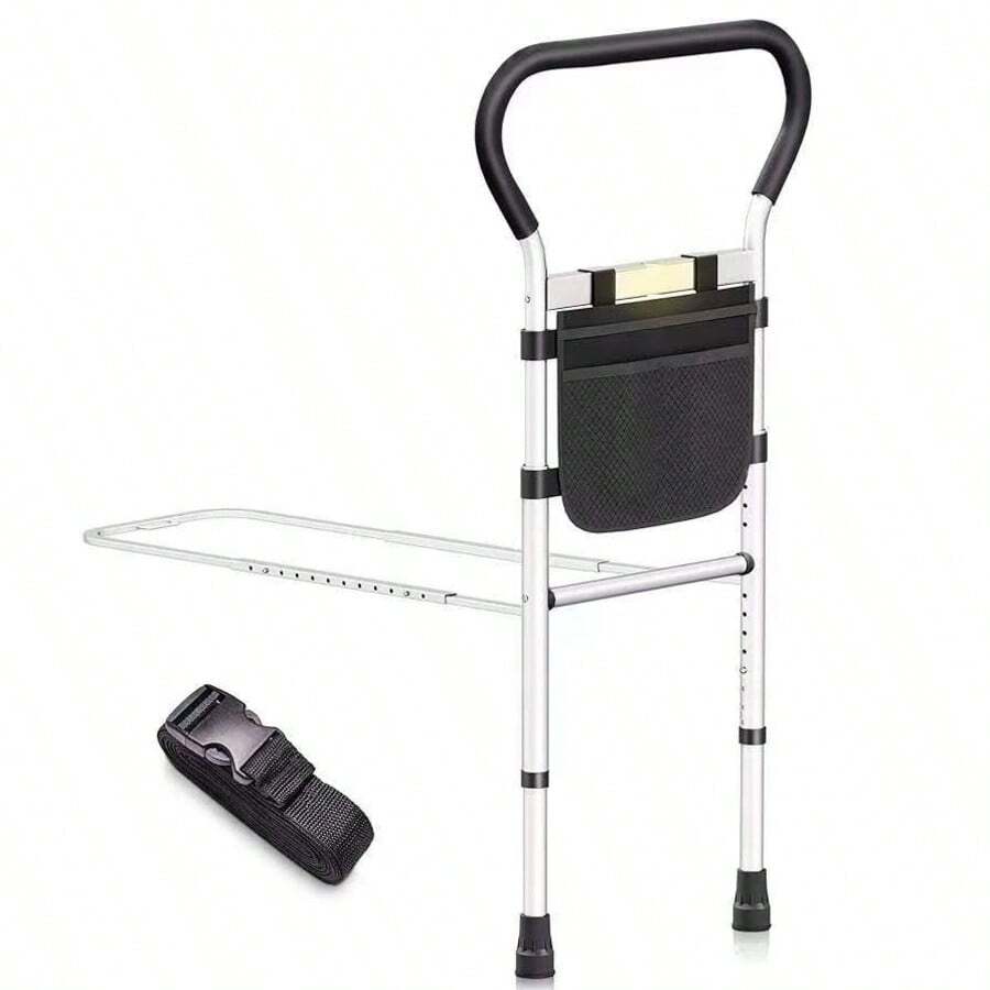 Safety Bed Rails Height Width Adjustable Bed Assist Rail - 黑與白 - 查看 1