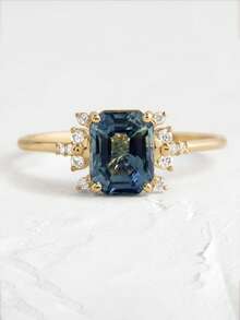 1/2 pezzi Anelli per Coppie, Anello Minimalista Alla Moda Blu Scuro Gioielleria Per Donna, Anello Multicolore Cavo Con Strass Per Donna, Anello Terapeutico Quarzo Cristallo, Anello Terapeutico Quarzo Cristallo, Anello Gioiello Minimalista Raffinato Per Donna