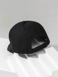 Mũ bóng chày cổ điển màu trơn Unisex, thích hợp để đi chơi và các bữa tiệc thông thường - trắng - Xem 3
