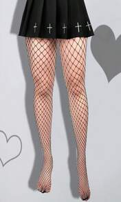 4 Pairs Plus Size Fishnet Stockings Halloween Tights Plus Size Skeleton Fish Net Spiderweb Stockings High Waist Black Fishnet Leggings For Fancy Dress Costume - trắng - Xem 7