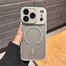 Magnetic Matte Protective Case Compatible With Iphone 17, 17 Pro Max, 17 Air - Grey - View 2