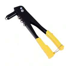 Rebitadeira Manual Profissional Alicate Rebitador 9,5 pol 24cm 4 Bicos + 50 Rebites