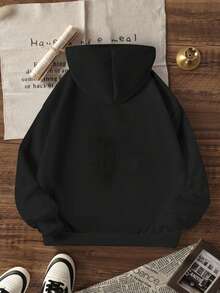 Sudadera con capucha informal con estampado de letras para adolescentes, adecuada para otoño e invierno, para viajes, fiestas y uso diario, graduación, homecoming, ceremonia de graduación, maestro, homecoming, fiesta, viaje, ropa para niñas, ropa de niñas