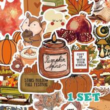 50 张秋季主题贴纸，可用于装饰计划簿、笔记本、手机壳、滑板、吉他、平板电脑、剪贴簿、信封 - 彩色 - 查看 6