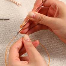 Looen Interchangeable Circular Knitting Needle Set, Ergonomic Handles, 11 Sizes (3mm-10mm), Aluminum Crochet Hooks, With Knitting Accessories, Handcraft Tools, Knitting Tools, Knitting Supplies, Knitting Essentials, Ergonomic Design, Durable Construction, Knitting Tools, Knitting Enthusiasts - Multicolor - View 8