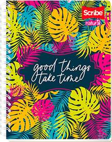 Scribe, NATURAL, Cuaderno Francés Espiral Doble de Pasta Semi Rígida, Cuadro C.de Hojas (Diseño de Portada Aleatoria) - 1 - Ver 9