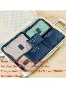 6pcs/Set Travel Packing Cubes, Large Capacity Organizer Bags, Cosmetic Bags, Toiletry Bags, Luggage Organizers, Multi-Color Options, Portable, Waterproof, Dustproof, Foldable Storage Bags For Clothes, Shoes, Underwear, Cosmetics, Electronics, Suitable For Travel, Vacation, Business Trip, Home Organization Travel Bag Handbag Luggage Bag For Business For Vacation Holiday Multifunction Travel Duffel Bag Unisex Weekender Bags