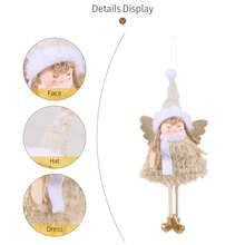 1-4Pcs Hanging Ornaments, Cute Angel Ornaments Bulk, Christmas Tree Ornaments, Angel Doll Hanging Decorations For Xmas Holiday Party Home (Ornament Set) Home Decor Christmas Decorations Room Decor Winter