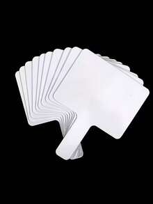 Conjunto de 10 Quadros Brancos de Dupla Face - Quadros Brancos Portáteis, Quadros de Mensagens para Aprendizado e Uso Doméstico com Superfície Apagável, Ideal para Sala de Aula, Casa e Escritório, Quadros de Escrita para Sala de Aula | Quadros Redondos | Quadros de Plástico, Quadros Apagáveis