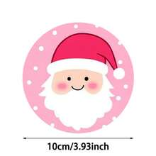 4 piezas/6 piezas/300 piezas Posavasos de barro de diatomeas con patrón de Papá Noel lindo sobre fondo rosa, posavasos de café, decoración multiocasión para el hogar y restaurante, regalos diarios, decoración de mesa, decoración diaria, decoración de fiesta temática