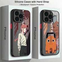 Funda de teléfono  Anime Makimas compatible con  15 14 13 12 11 Mini Pro X XR XS 6 7 8 Plus, cubierta trasera transparente mate, funda compatible con  17 Pro Max, funda  17 Pro, funda  17, funda  16, funda  16 Pro Max, funda  15 - FGHS-135F24430206 - Ver 5