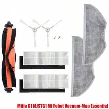 配件适用于小米米家 G1 MJSTG1 米家扫地机器人必备吸尘器侧刷/主刷盖 Hepa 过滤器拖把布零件 - 彩色 - 查看 1
