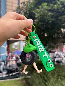 1pc Tralalero Tralala Keychains - Brain Rot Meme (In Italian), Shark With Sneakers | Durable Iron And Silicone Bag Pendant | Unique Gift For Mini Enthusiasts | Casual Style | Novel Keychain | Optimistic Design | Durable Keychain | Tralalero Tralala | Class Gift From Teacher | Back To School Favors | Classroom School Favors (The Color And Style Of The Keychain Are Random.)