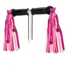 1 Pair Of Scooter Bicycle Motorcycle Tricycle Tassel Accessories Streamers, Ribbons High Density Cheerleading Hand-Cranked Cat Pendant Cart Decoration