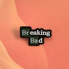 1入時尚創意化學元素周期表設計徽章中性夾克配件,極簡風胸針 - 彩色 - 查看 9