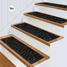 1/7/15 szt. antypoślizgowa mata na schody z samoprzylepnym spodem, antypoślizgowa mata na schody, dywan, schody, dywan, stopnie, antypoślizgowy klej, zmywalna i wielokrotnego użytku, dla osób starszych i zwierząt domowych, dekoracyjne nakładki na schody na każdą porę roku, zimowe ocieplające maty na schody, zapobiegające poślizgowi zwierząt domowych i osób starszych, dekoracyjne wymiary schodów: 20*76 cm / 7,9*29,9 cala - 55*19 cm / 21,65*7,5 cala