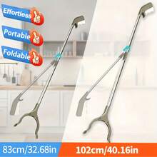1 Handle Garbage Picker With Long Handle, Easy To Reach Garbage Picker, Lightweight Stainless Steel Garbage Picking Rod