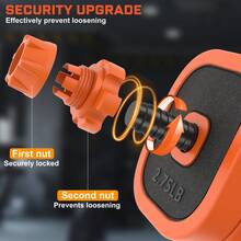 GIKPAL 85lbs Adjustable Dumbbells Set, 4 In 1 Free Weights Dumbbells Set With Connector Used As Dumbbell, Barbell, Push Up Stand, Kettlebells For Home Gym Exercises - 85 pound - Xem 7