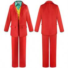 Halloween Clown Costume Set - Jacket + Vest + Shirt + Pants