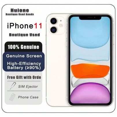  二手 Apple iPhone 11 Premium 二手 Apple iPhone - 游戏就绪，双 SIM 卡 4G，95% 新，原装屏幕和高效电池（≥90%）