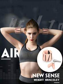 负重腕带力量训练锻炼健身腕带力量三角单色腕带魔术贴硅胶腕带 - 彩色 - 查看 3
